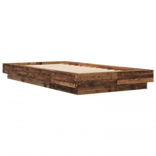 Gulvsengramme 80 x 210 cm - gammelt træ