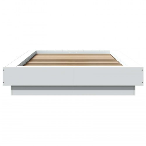 Gulvsengramme hvid 80 x 210 cm i konstrueret træ