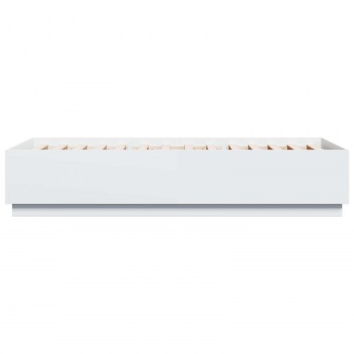 Sengestel med opbevaring - hvid 80 x 200 cm