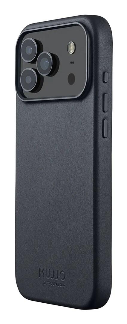 Mujjo lædercover til mobiltelefon 17,5 cm 6,9 tommer - Basalt billede