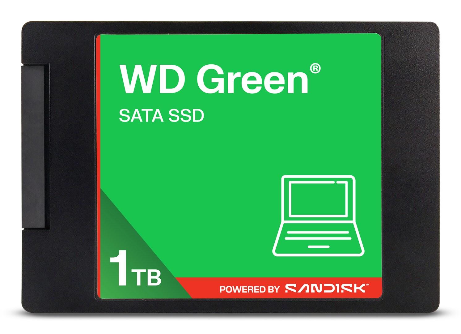 SSD harddisk WD Green 1 TB 2,5" SATA 6 Gb/s