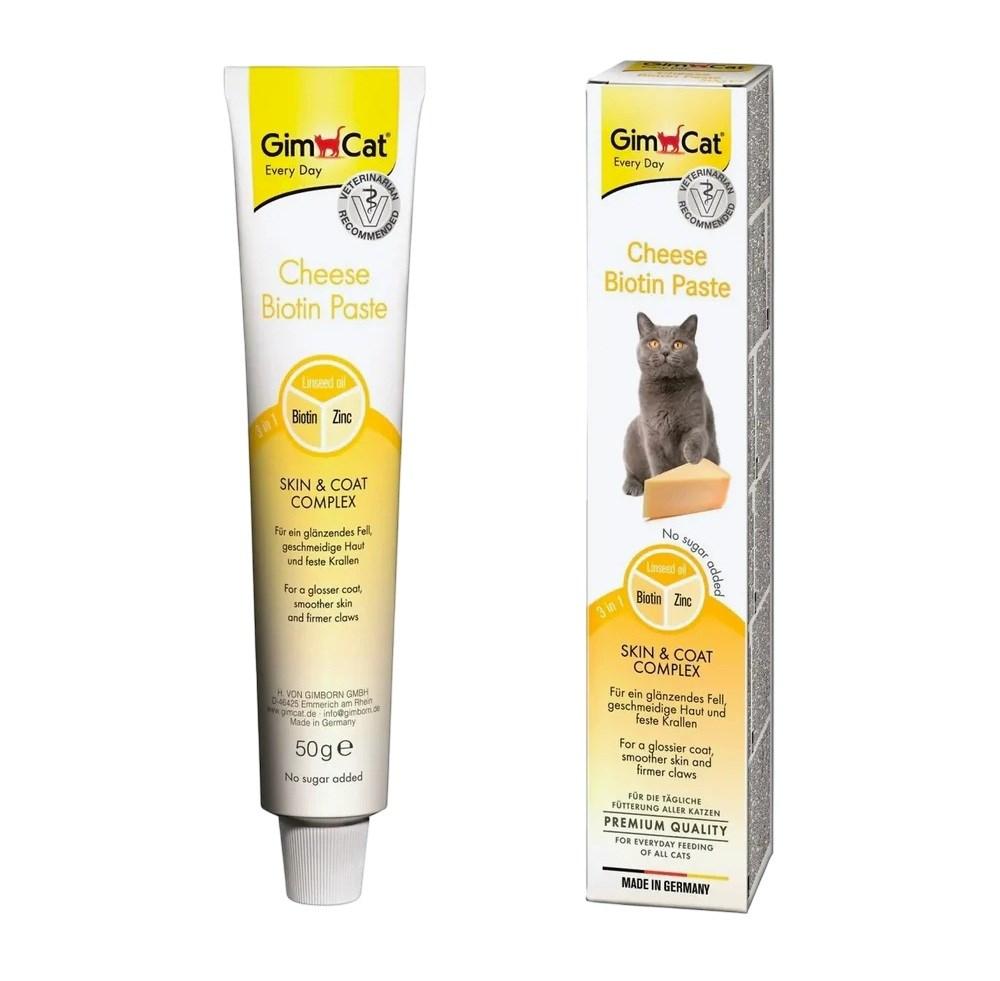 GimCat Cheese Biotin Paste kattegodbidder 50 g billede
