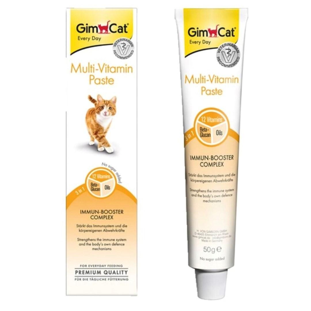 GimCat Multi-Vitamin Paste kattegodbid med fisk 200 g billede