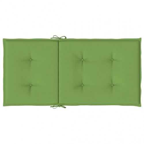 Stolehynder med lav ryg 2 stk. 100 x 50 x 4 cm grøn