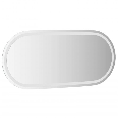 LED-badeværelsesspejl 100 x 45 cm - transparent