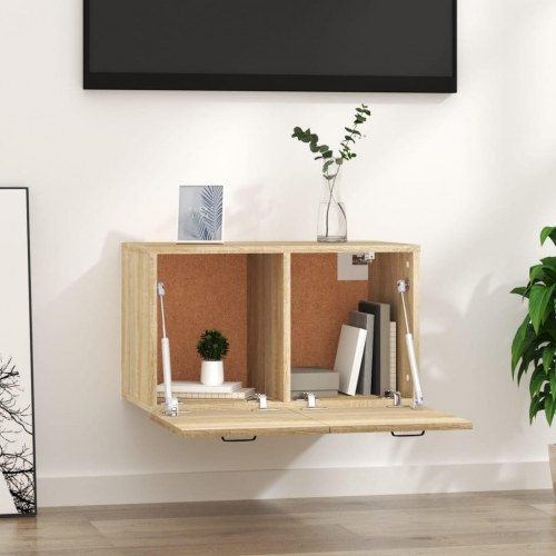 Vægskab 60 x 36,5 x 35 cm i sonoma-eg med 2 rum