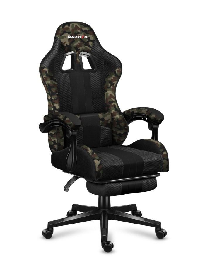 Huzaro Force 4.7 Camo Mesh gamerstol med fodstøtte billede