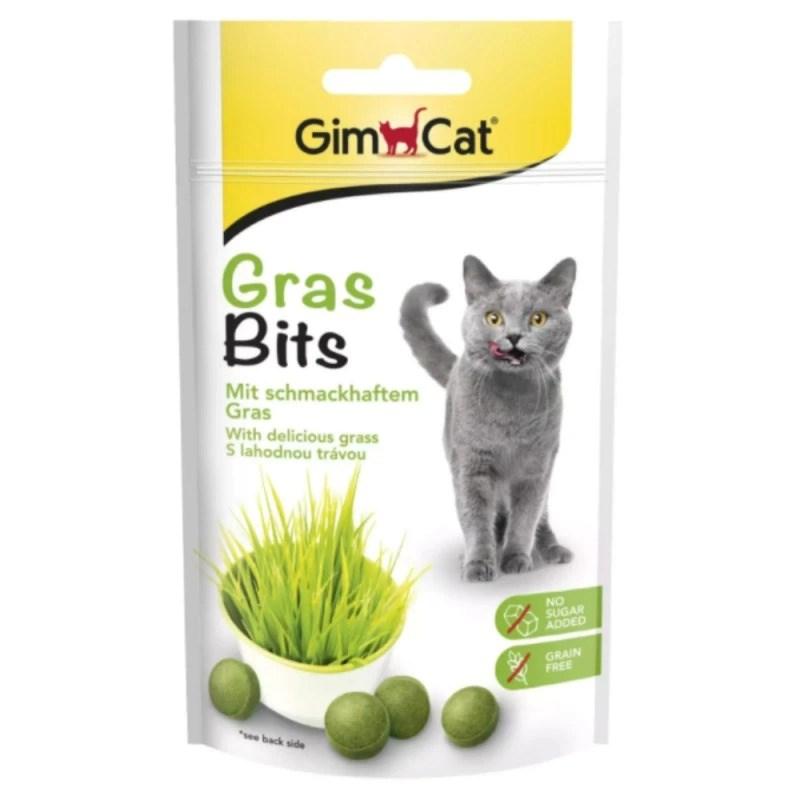 GimCat GrasBits sprøde græsbidder til kat 425 g billede