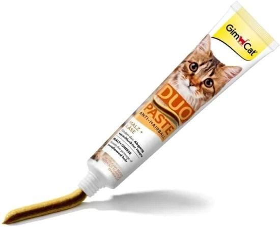 GimCat Duo Paste Anti-Hairball malt med ost kattegodbid 50 g billede
