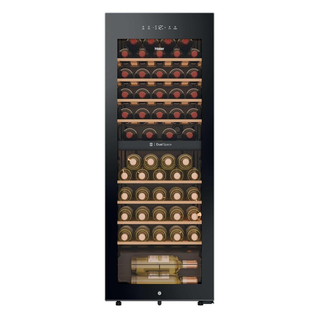 Haier Wine Bank 50 Serie 5 vinkøleskab 31 flasker sort billede