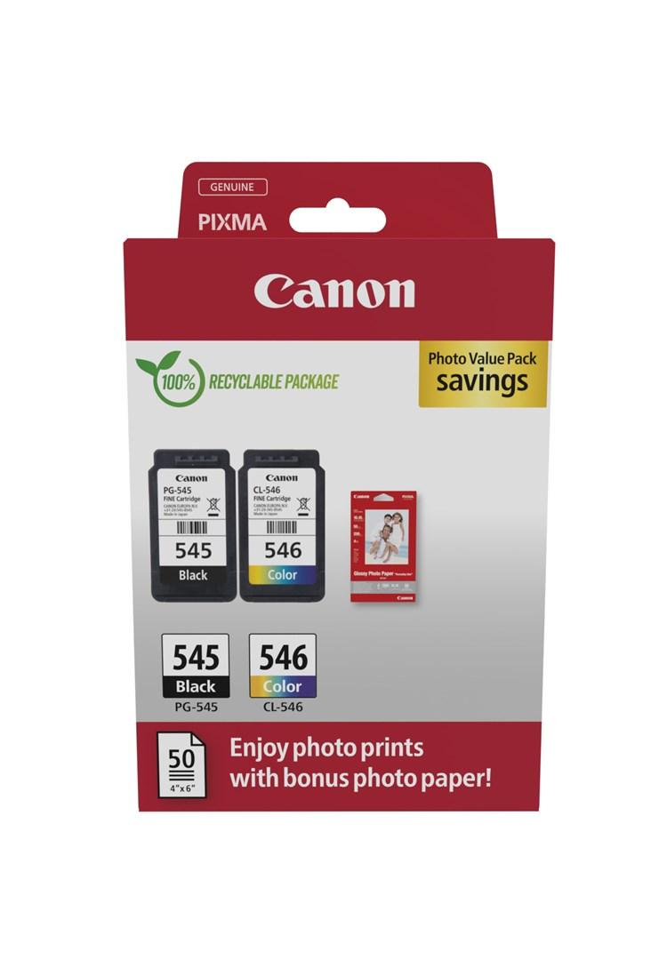 Canon PG-545/CL-546 original blækpatron multipakke med fotopapir