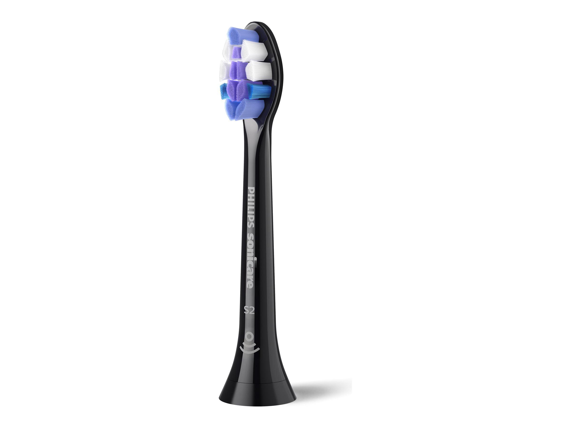 Philips Sonicare S2 Sensitive ekstra tandbørstehoveder 8 stk. sort