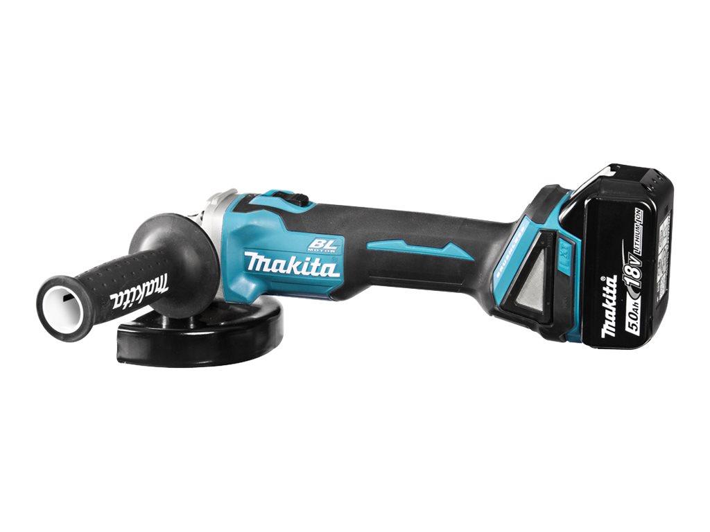 Makita DGA506RTJ vinkelsliber 18 V 125 mm med 2 batterier