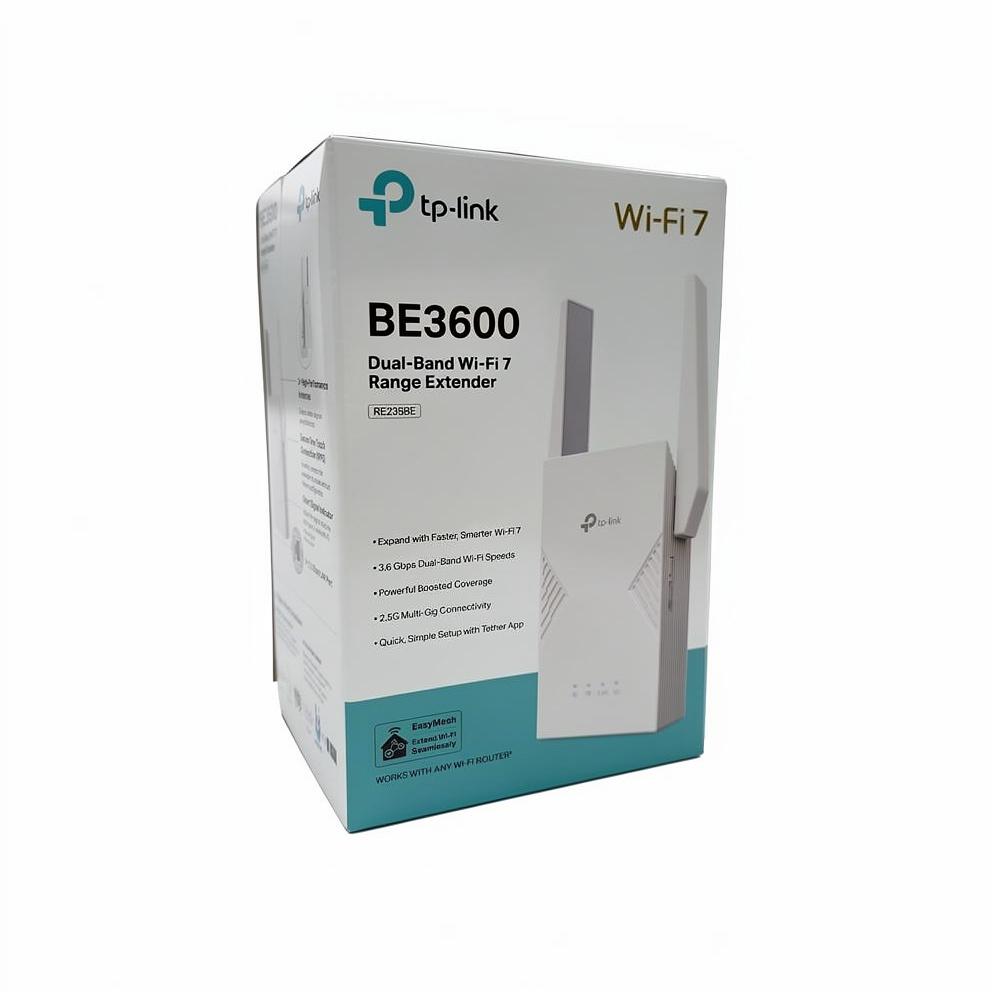 TP-Link RE235BE WiFi 7 rækkeviddeforlænger med 2.5GbE