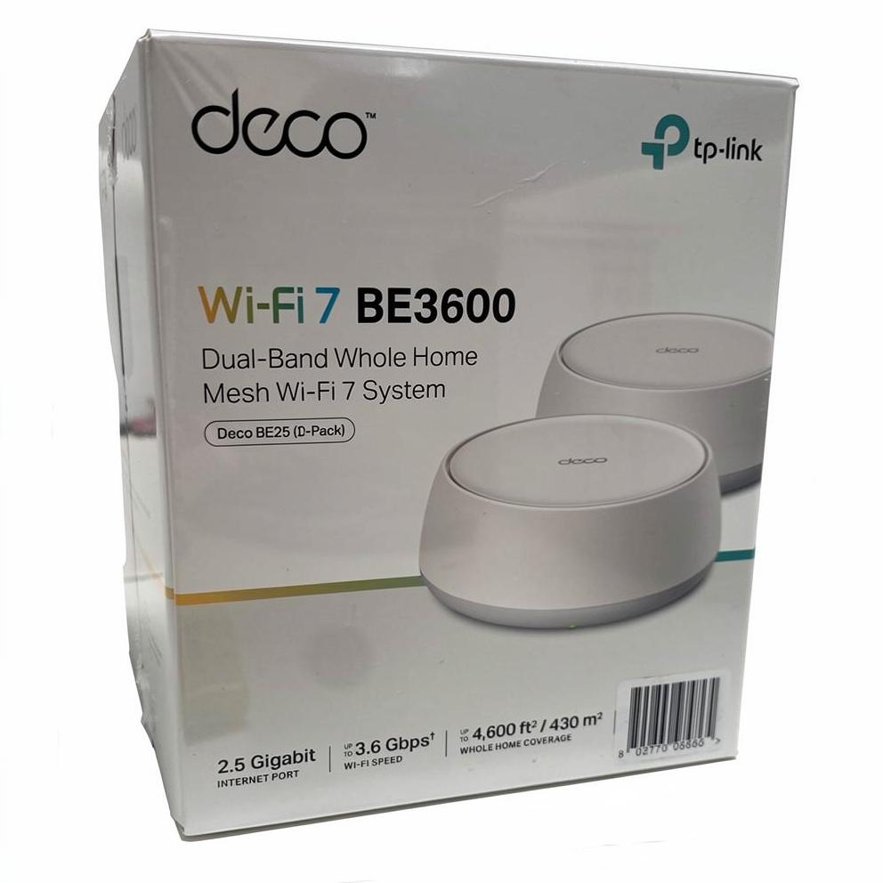 TP-Link Deco BE25 Wi‑Fi 7 mesh router system 2‑pak