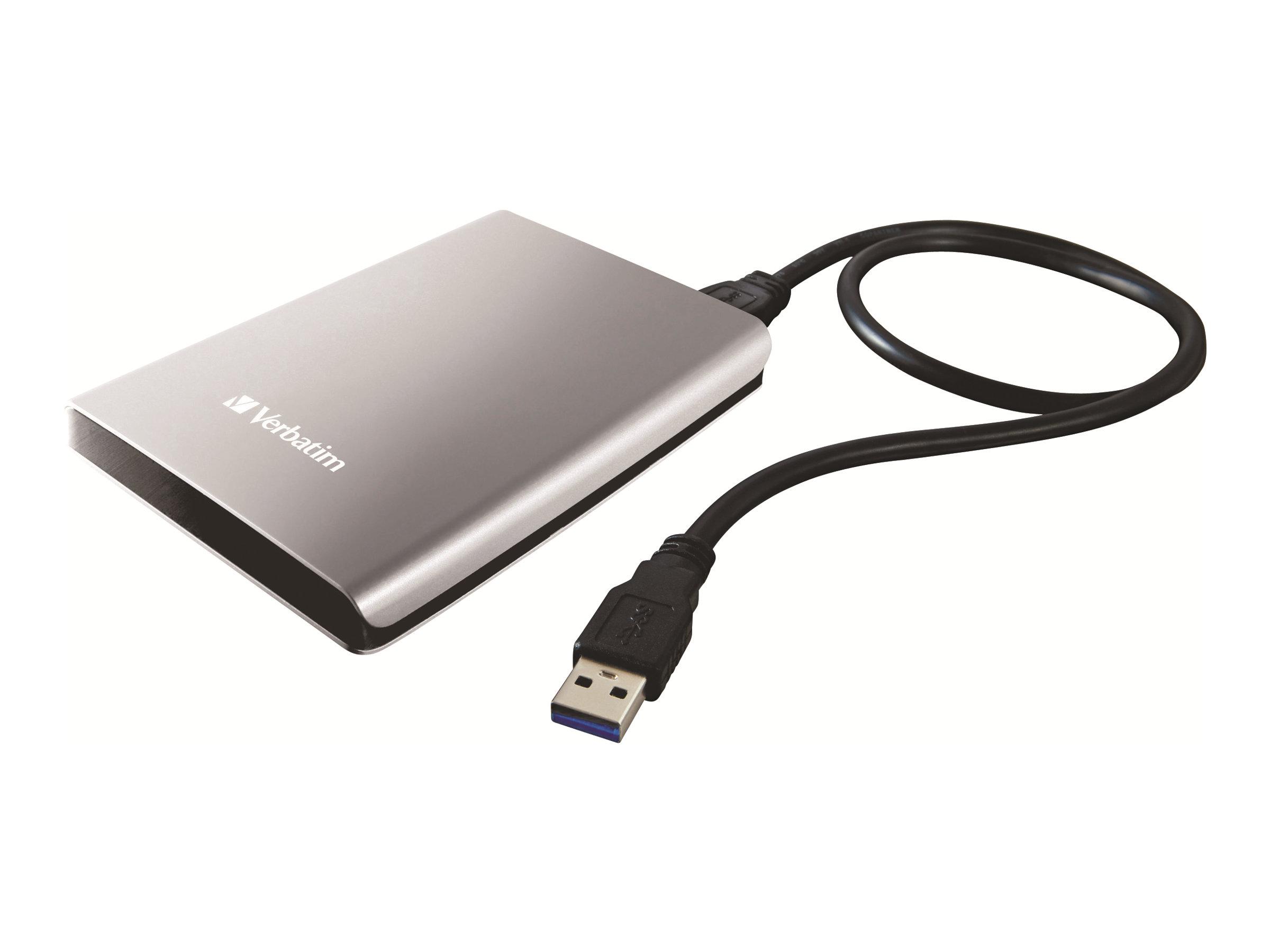 Verbatim Store 'n' Go bærbar ekstern harddisk 1 TB USB 3.0 - sølv