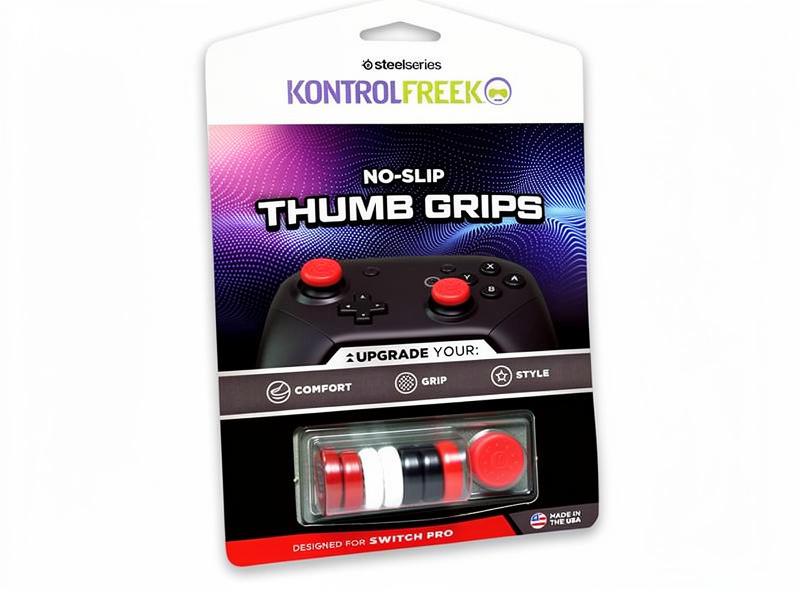SteelSeries KontrolFreek No-Slip Thumb Grips til Nintendo Switch Pro - sort, rød, hvid og lyserød billede