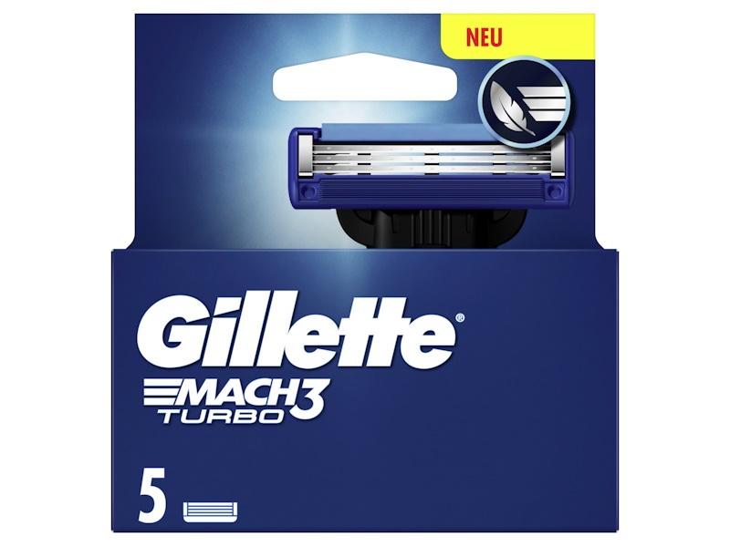 Gillette Mach3 Turbo barberblade til Gillette Mach3, 5 stk.