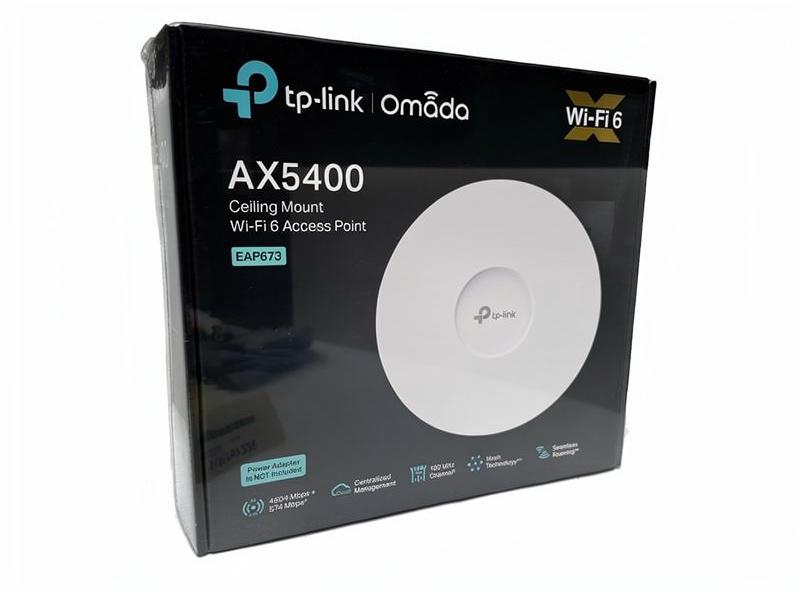 TP-Link Omada EAP673 Wi-Fi 6 access point AX5400 hvid