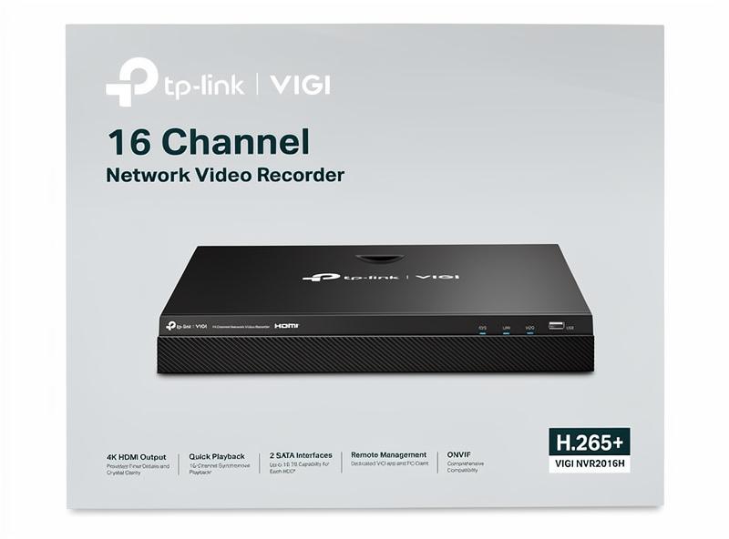 TP-Link VIGI NVR2016H netværksvideooptager med 16 kanaler
