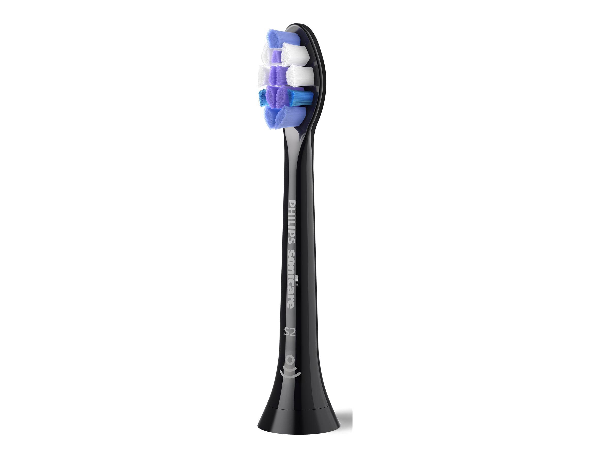Philips Sonicare S2 Sensitive ekstra tandbørstehoveder 6 stk. sort