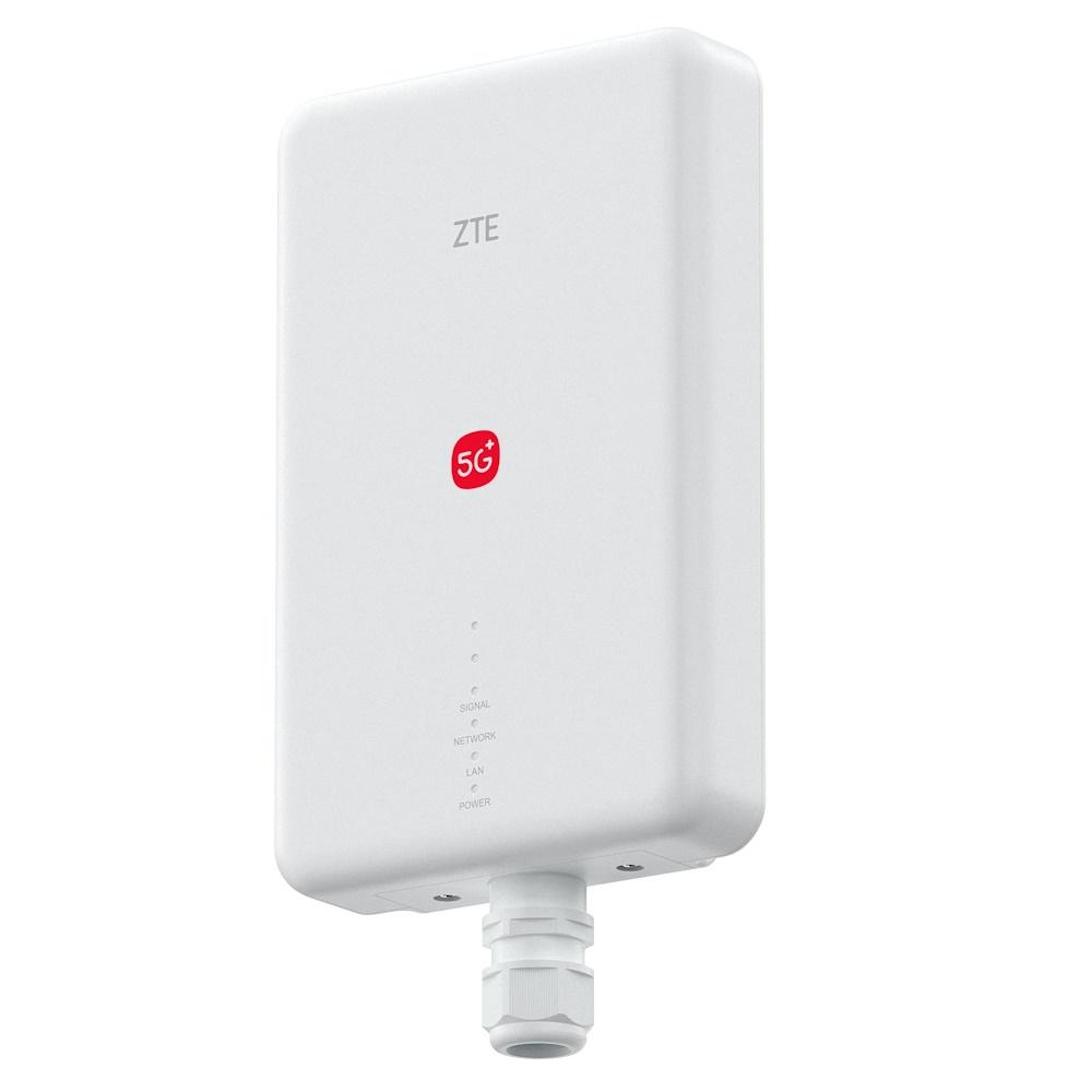 ZTE G51F 5G udendørs router med Wi‑Fi 7 - hvid