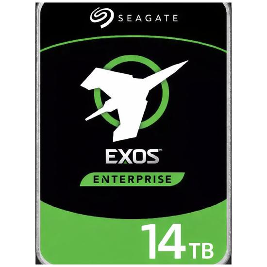 Seagate Exos 14 TB intern harddisk 3,5" SATA 7200 rpm fabriksrenoveret