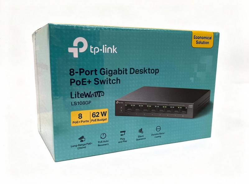 TP-Link LiteWave LS108GP 8-port Gigabit PoE+ switch billede