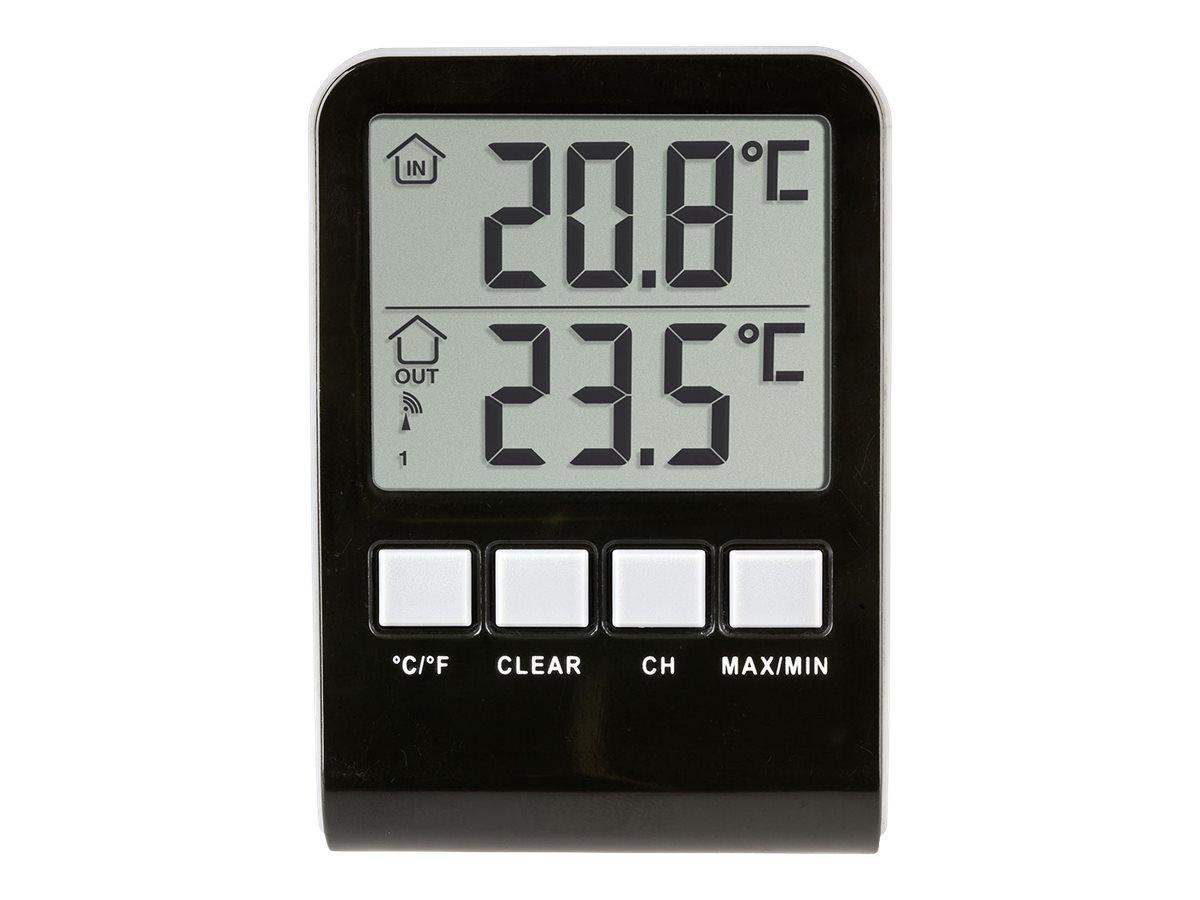 TFA Dostmann PALMA trådløs temperatursensor - sort/grå/hvid