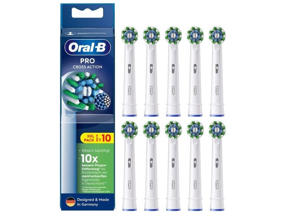 Oral-B CrossAction udskiftelige børstehoveder - 10 stk.
