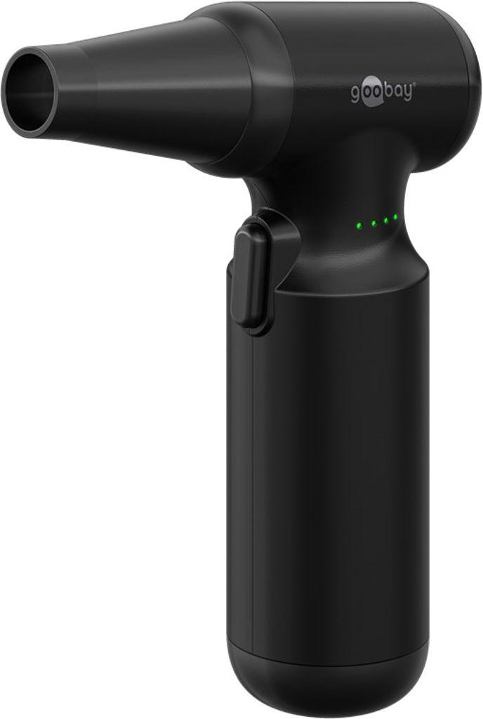 Trykluft renser Goobay Air Duster Advanced, sort - rengøringssæt inkl. 8