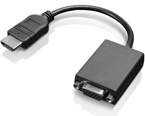 HDMI til VGA videoadapter 20 cm - Lenovo, sort