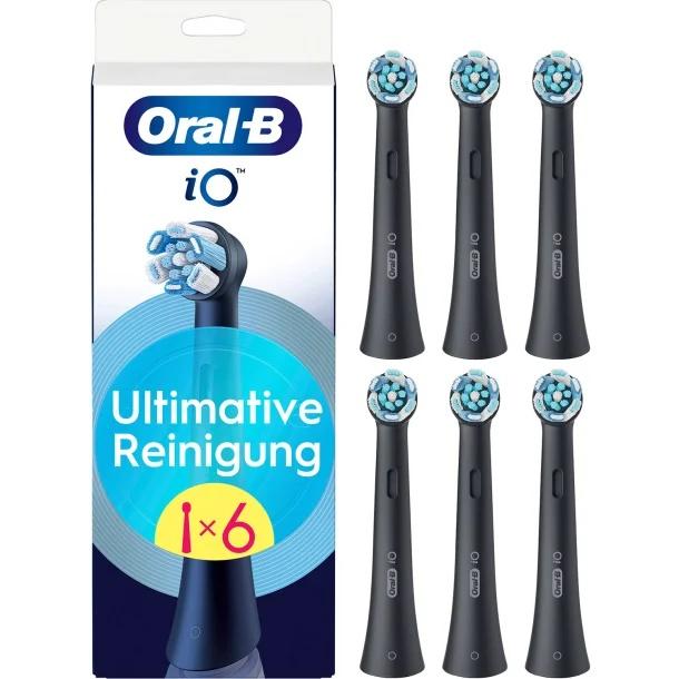Tandbørstehoved Oral-B iO Ultimate Clean Black (6 stk.)