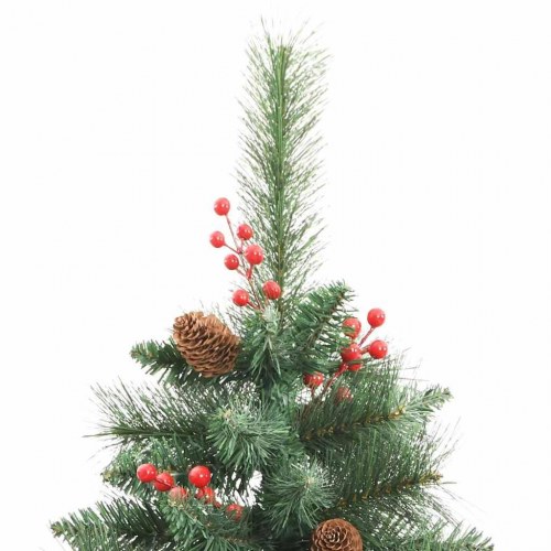 Kunstigt juletræ med 300 LED - grønt, 210 cm