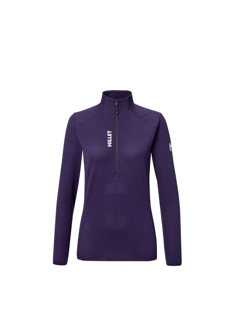 Millet Parmelan Light Fleece damefleece med halv lynlås - lilla, str. M