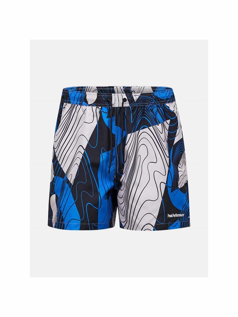 Peak Performance M Graphic badeshorts blå str. L