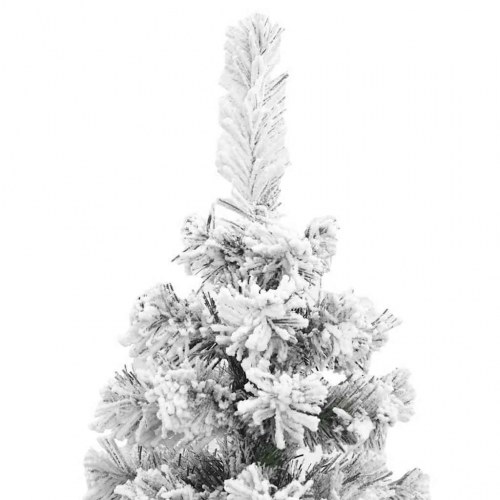 Kunstigt juletræ med LED-lys og stativ 180 cm grøn
