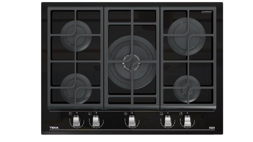 TEKA GZC 75330 XBC BK gaskogeplade i sort glas