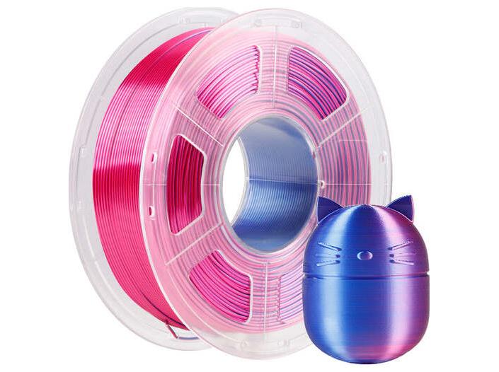 Anycubic Silk Dual PLA-filament 1,75 mm rød/blå 1 kg