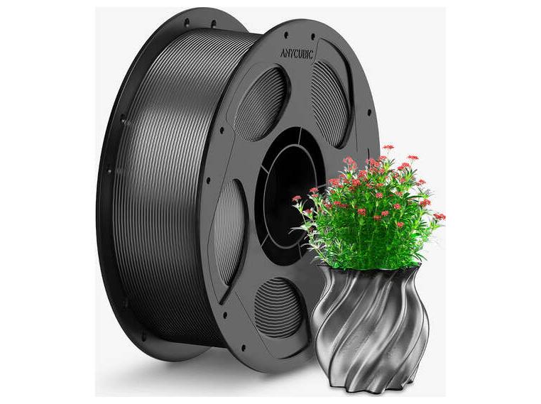 Anycubic PETG filament 1,75 mm 1 kg transparent grå
