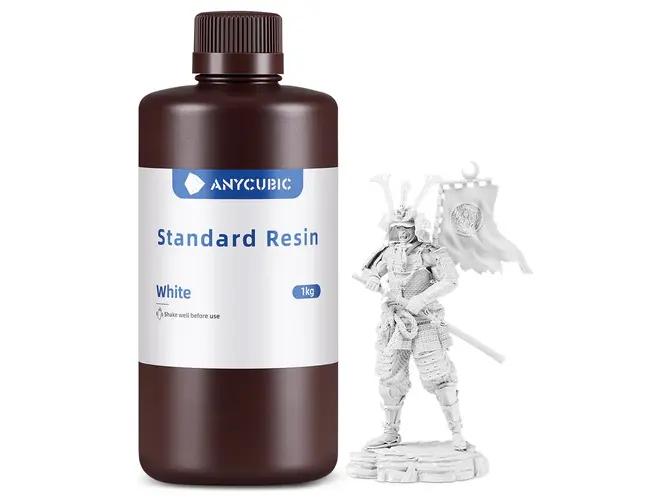 Anycubic Standard Resin 1 kg - hvid UV-fotopolymer til LCD- og DLP-3D-printere