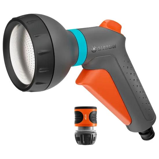 Gardena Classic spraypistol sæt med vandstop 5/8" - sort/orange havebruser