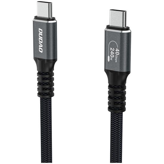 USB-kabel Dudao L26 USB4 USB-C til USB-C 1 m - sort/grå