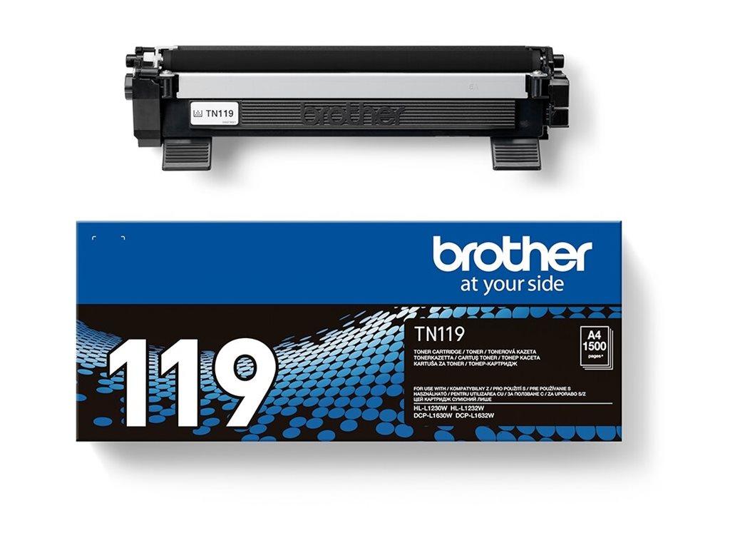 Brother TN119 sort original tonerpatron - 1.500 sider til Brother HL-L1232W