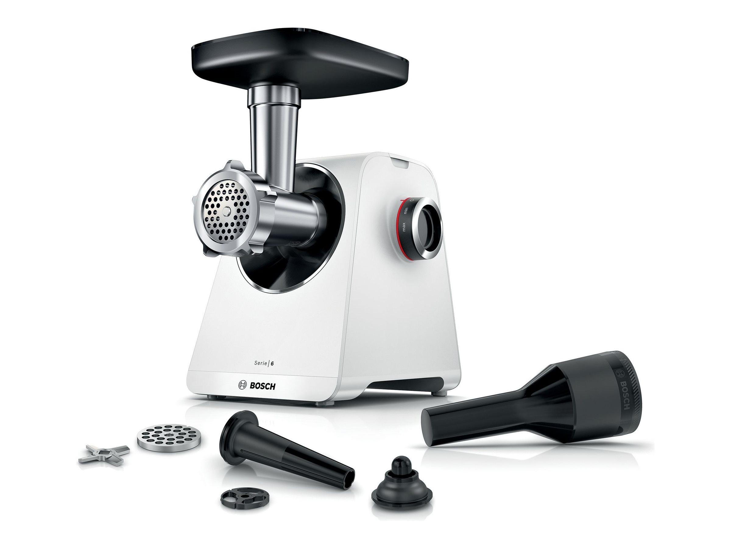 Bosch Serie 6 MultiPower MFWS607W kødhakkemaskine 2,1 kW med 3,5 kg/min - hvid