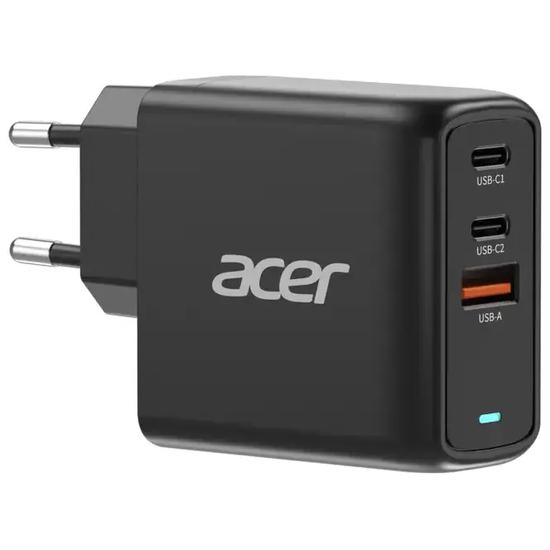 Acer 67 W GaN vægoplader - 2x USB‑C + 1x USB‑A, PD 3.0