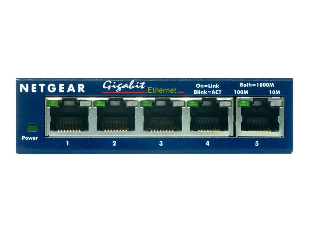 NETGEAR GS105 - 5-port gigabit switch til desktop