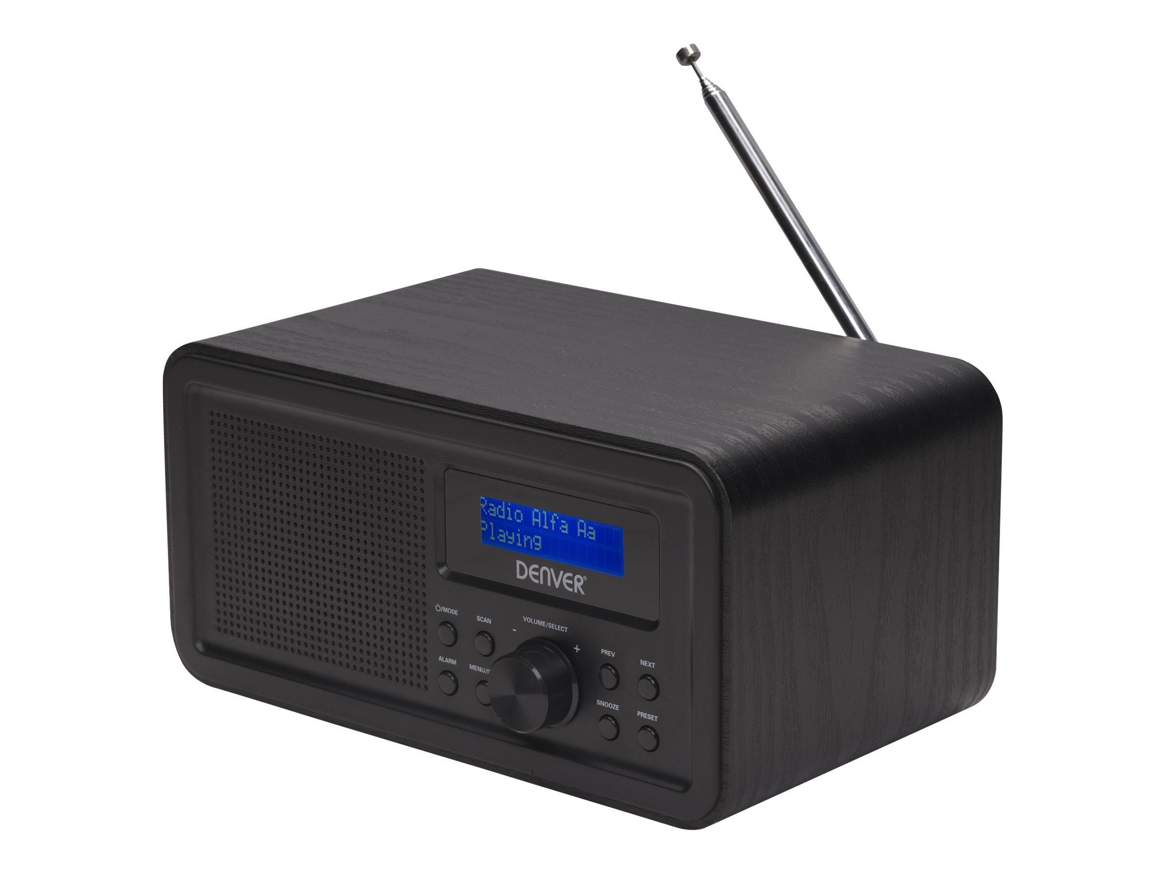 DENVER DAB-30 - DAB/DAB+/FM bærbar radio - Sort