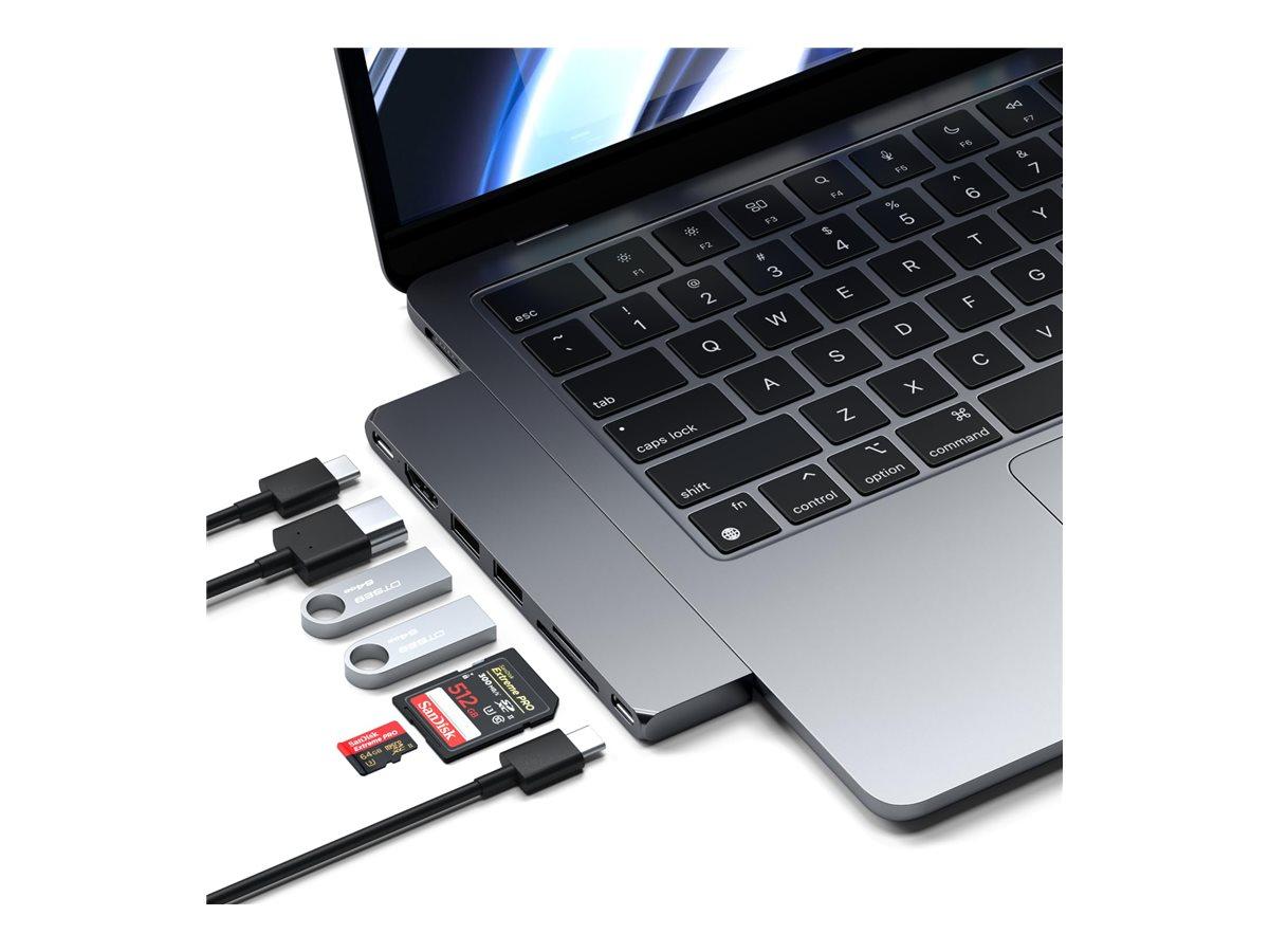Satechi Pro Hub Slim USB‑C x 2 dockingstation - Space Grey