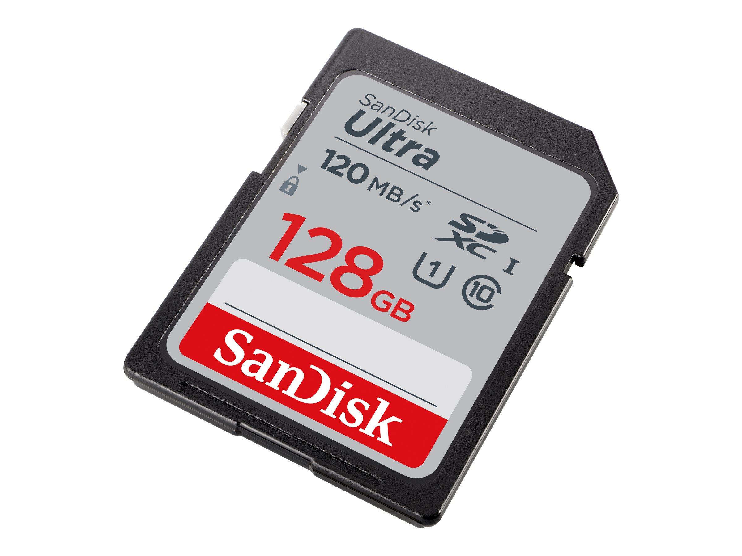 SanDisk Ultra SDHC hukommelseskort 128 GB - op til 140 MB/s, Class 10 UHS‐I